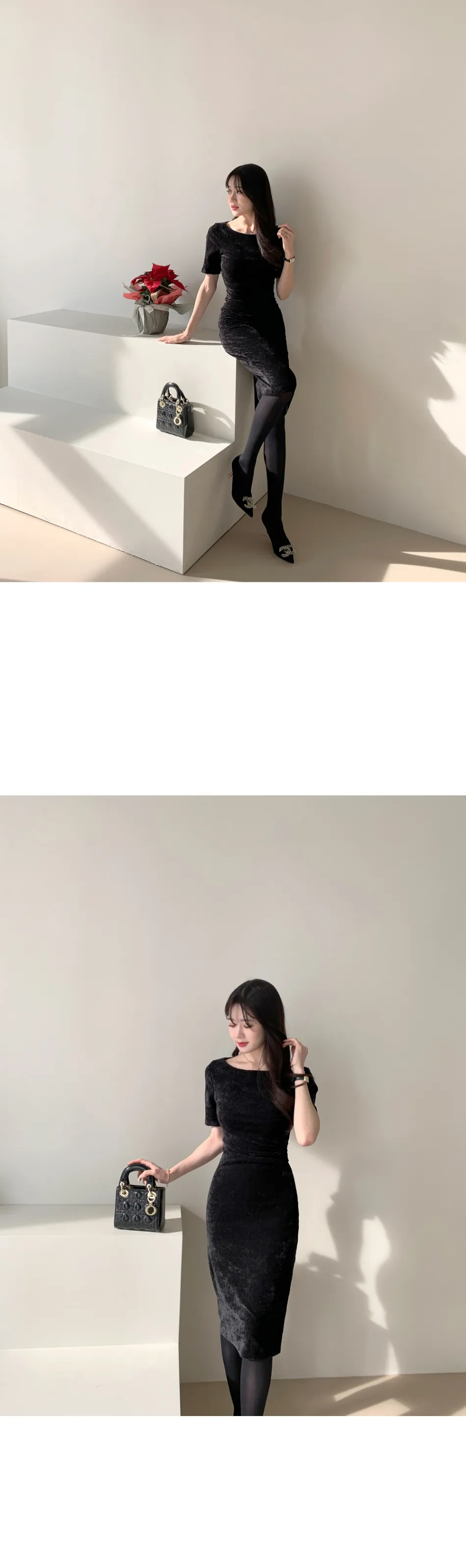 드레스 차콜 색상 이미지-S1L29