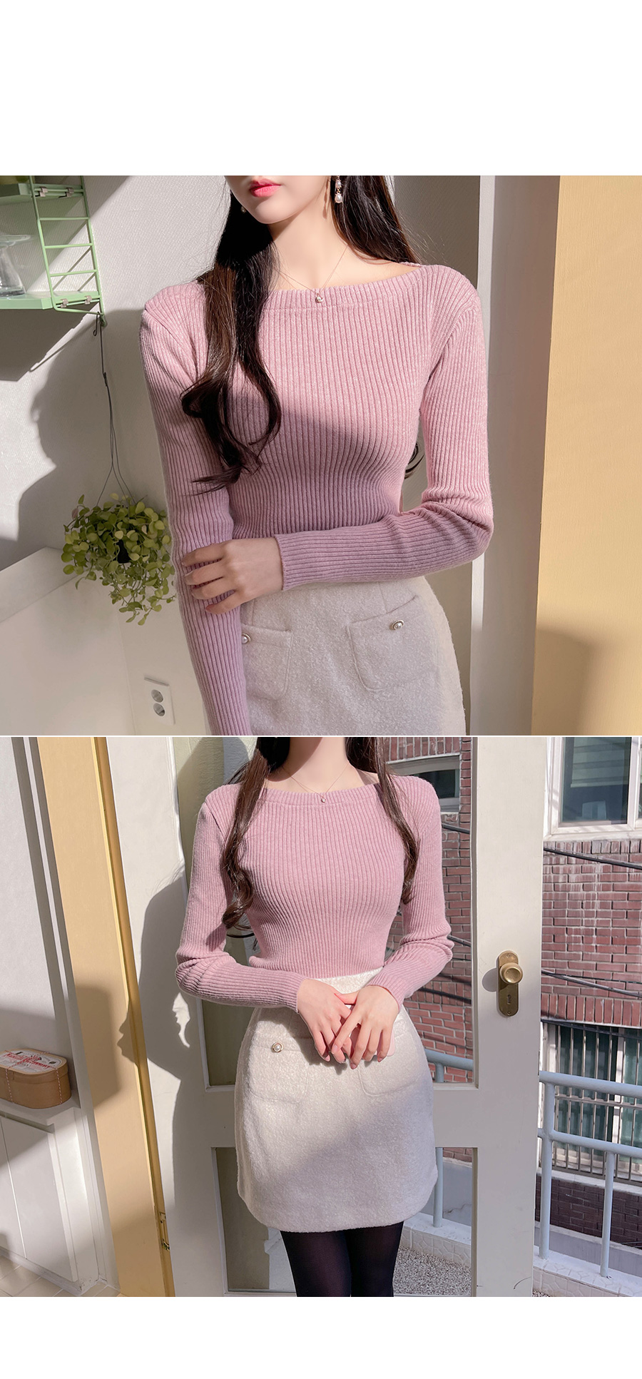 カシミヤ混ボートネックニット | レディースファッション通販 - DHOLIC