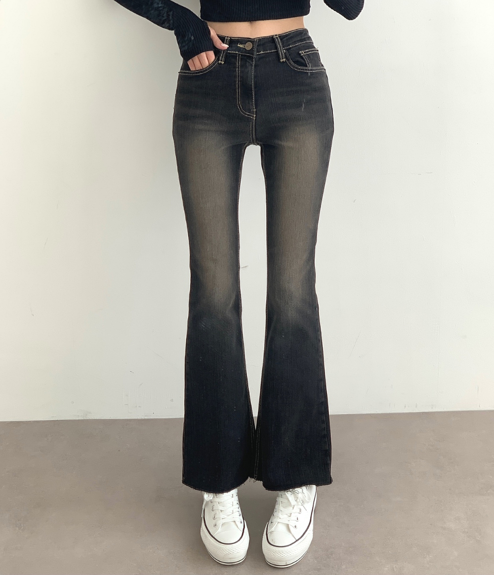 MUSINSA PARTIMENTO WOMEN ブラックデニムパンツ PARTIMENTO WOMEN (パルティメントウィメン) - デニムパンツ