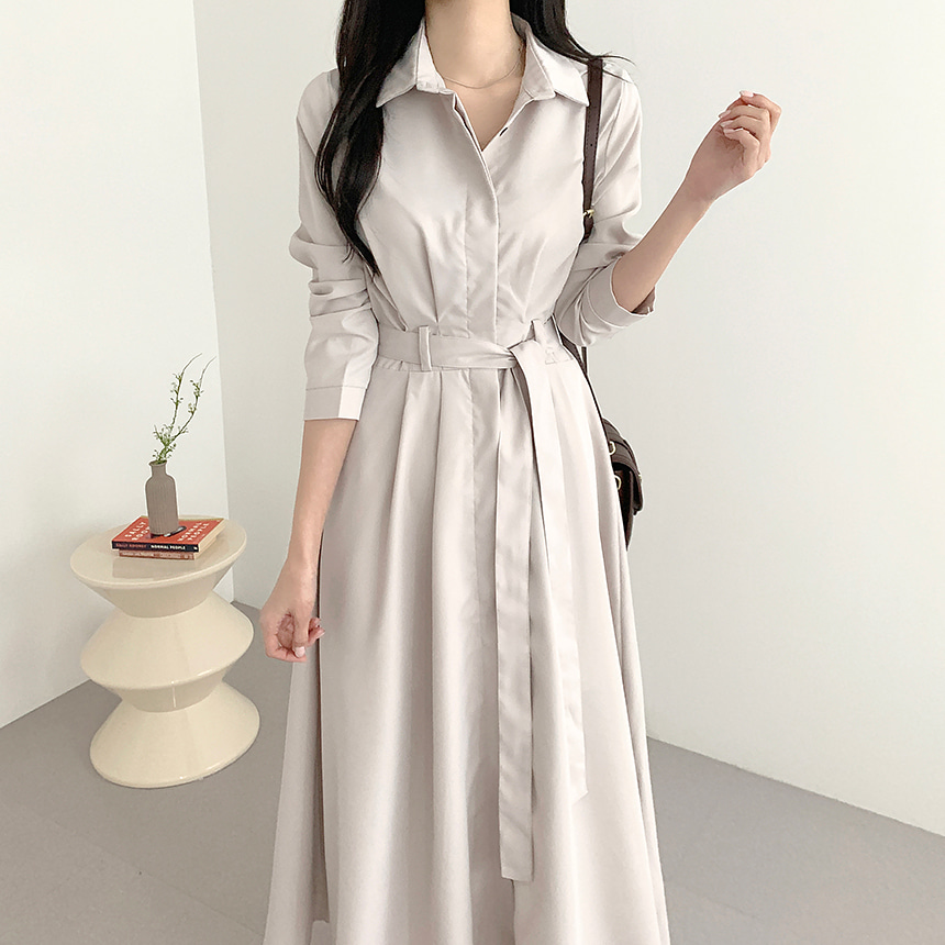 フライフロントシャツワンピース | レディースファッション通販 - DHOLIC