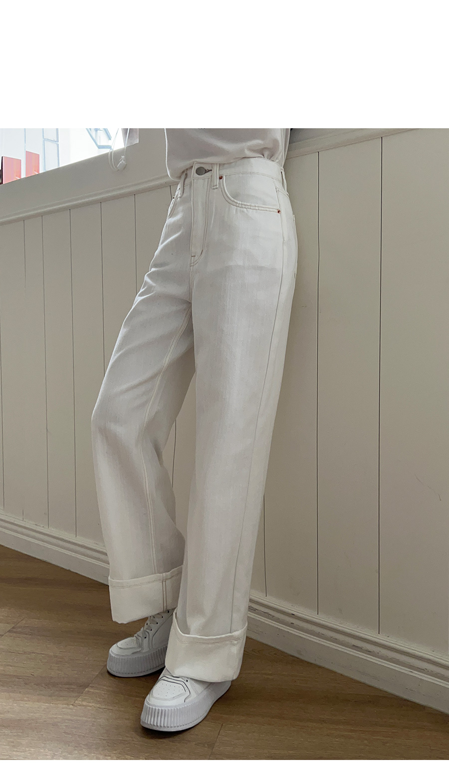 ‼️ちぃ様‼️専用！‼️ホワイト ストレートデニム パンツ ホワイトストレートデニムパンツ | レディースファッション通販