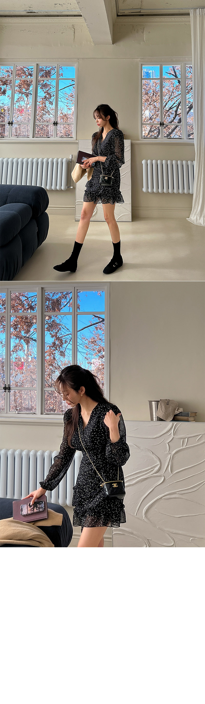 ドットシフォンワンピース | レディースファッション通販 - DHOLIC