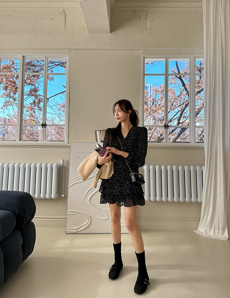 ドットシフォンワンピース | レディースファッション通販 - DHOLIC