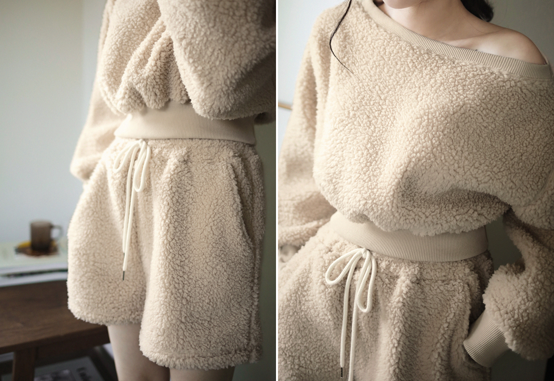 裏起毛ボアショートパンツ | レディースファッション通販 - DHOLIC