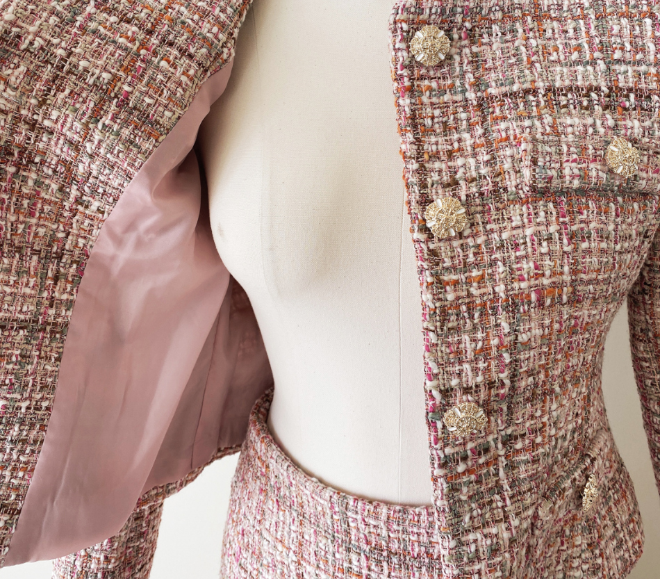 DHOLIC highclassic ジャケット　スカート　セット　ピンク　핑크 ピンクツイードジャケット&スカートSET | レディース