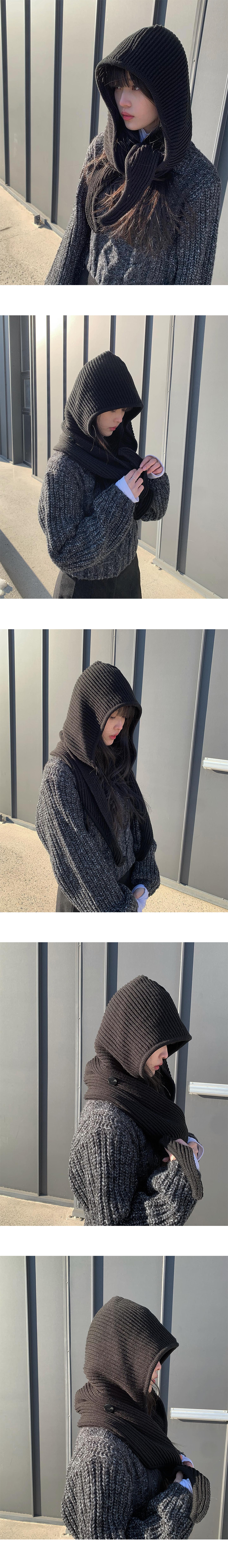 【BOTT】24aw HOODED SCARF マフラー バラクラバ BOTT】24aw HOODED SCARF マフラー バラクラバ