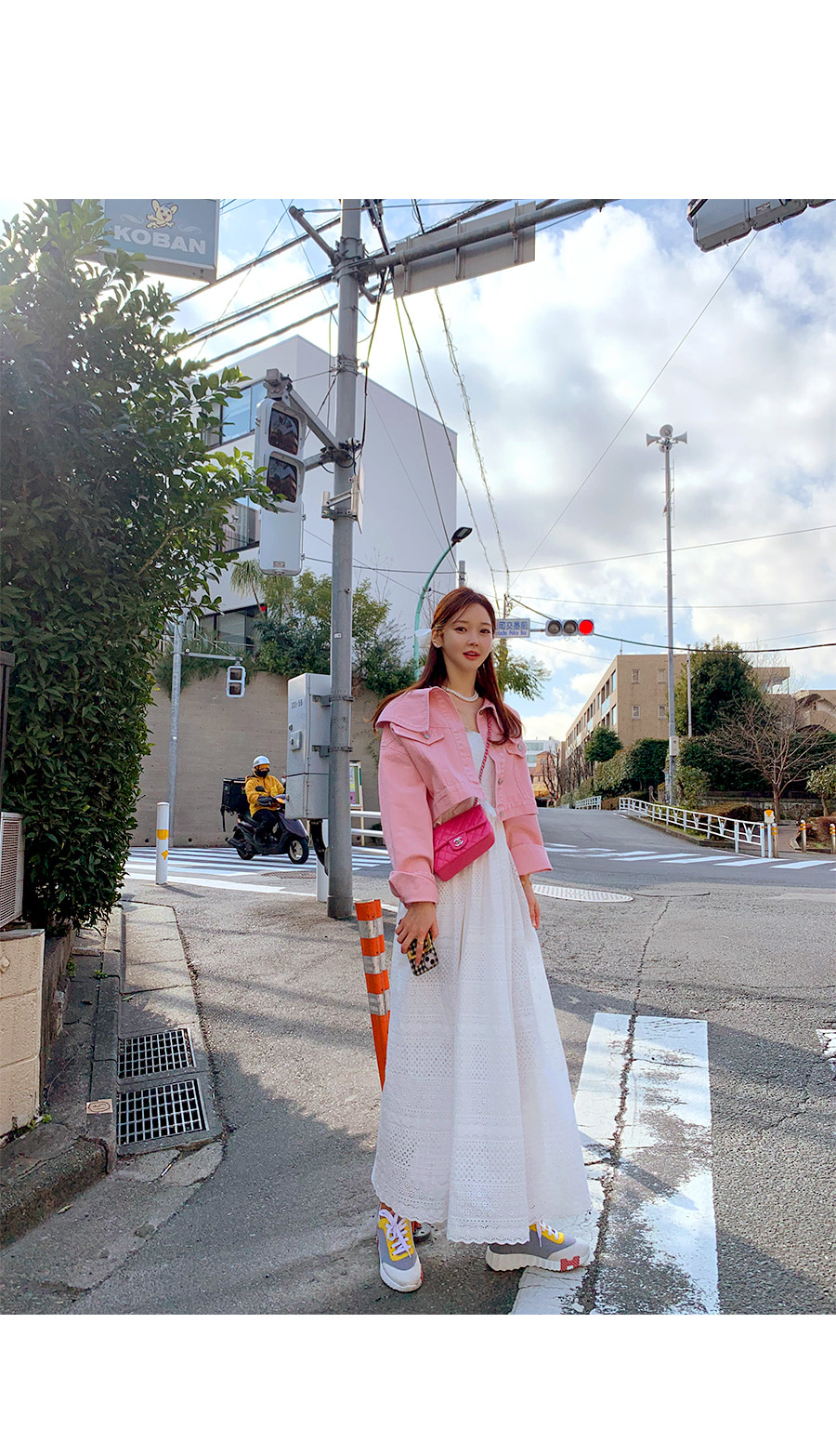 Dholic minsshopワイドカラークロップドデニムジャケット　Gジャン ワイドカラークロップドデニムジャケット | レディース