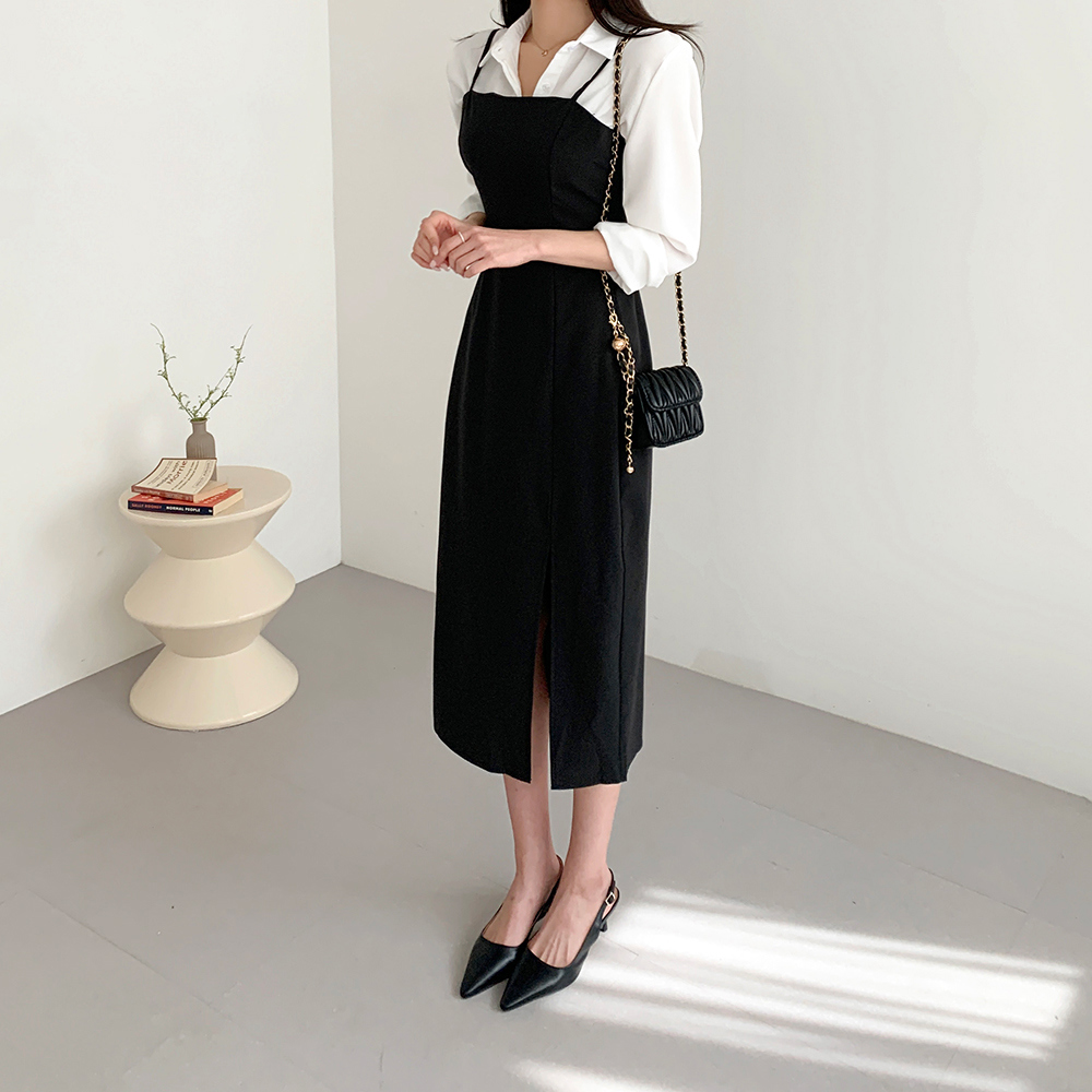 Current Mood Floral Lace Chiffon Mini Dress Summer - Black