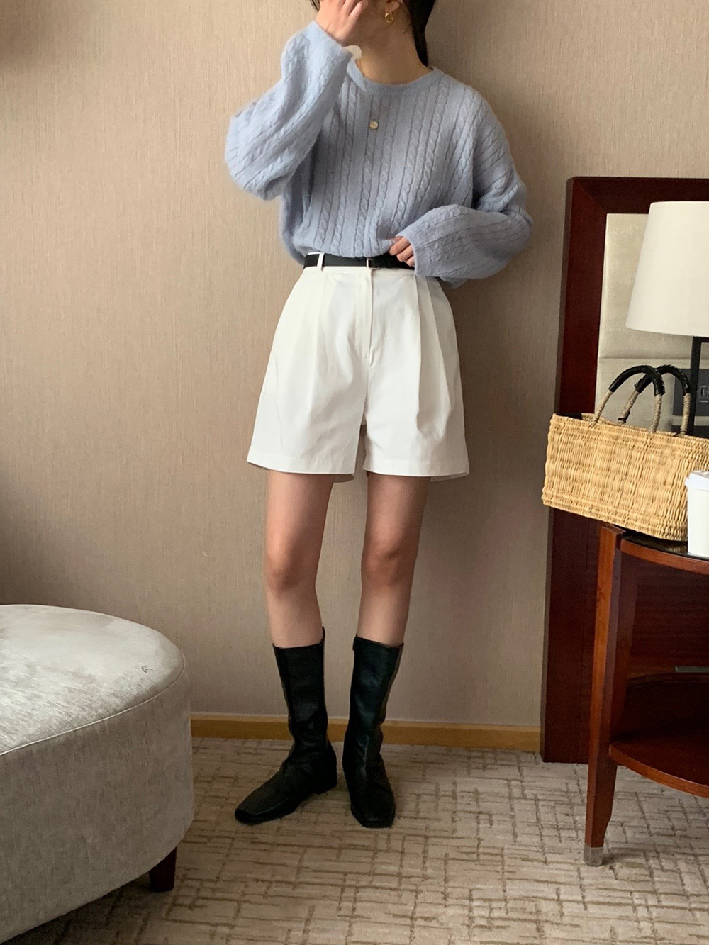 ツータックショートパンツ | レディースファッション通販 - DHOLIC