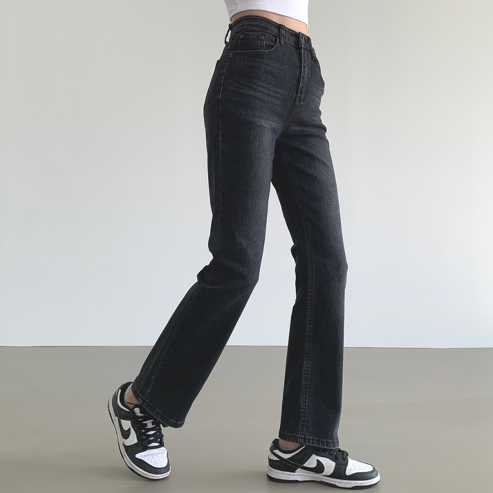 2TYPEスリムフレアデニムパンツ | レディースファッション通販