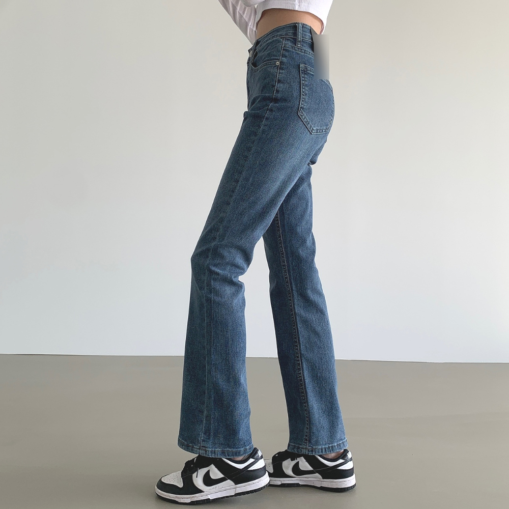 2TYPEスリムフレアデニムパンツ | レディースファッション通販