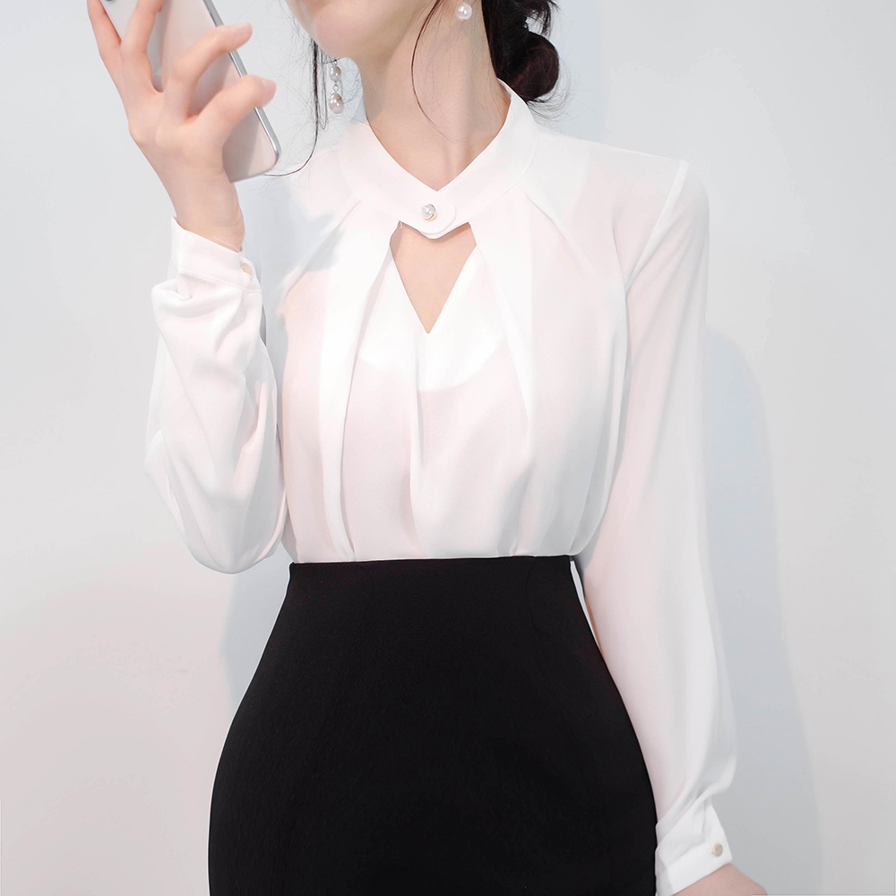 ブラウス シャツ バックカットアウトバンドカラーシャツ レディース CRAFT STANDARD BOUTIQUE ブラウス シャツ 「追加7」バンド