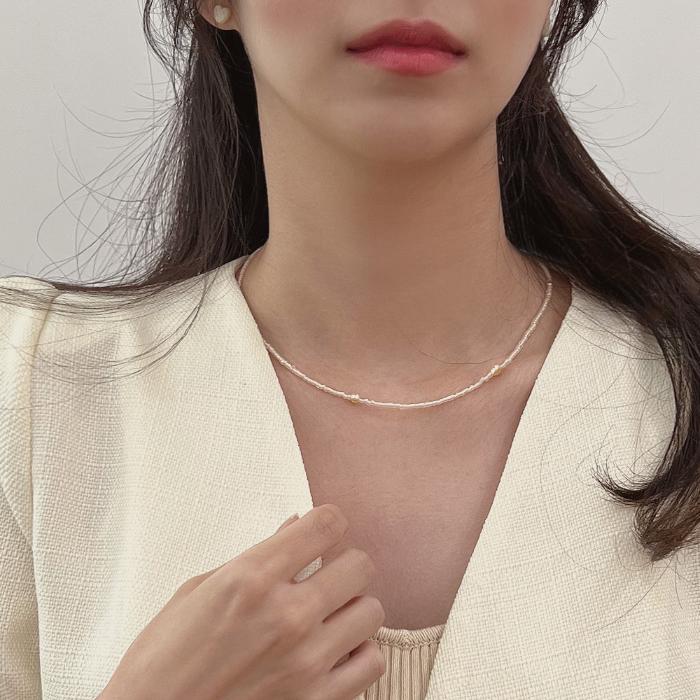 美品【定価15万】モルダバイト ミックス ビーズ ネックレス ミックスビーズネックレス | レディースファッション通販 - DHOLIC