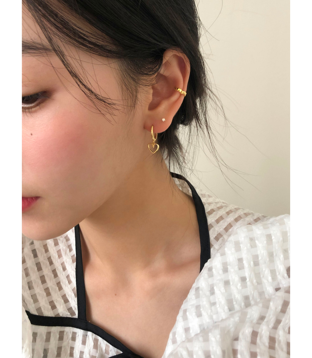One-stroke P Earrings