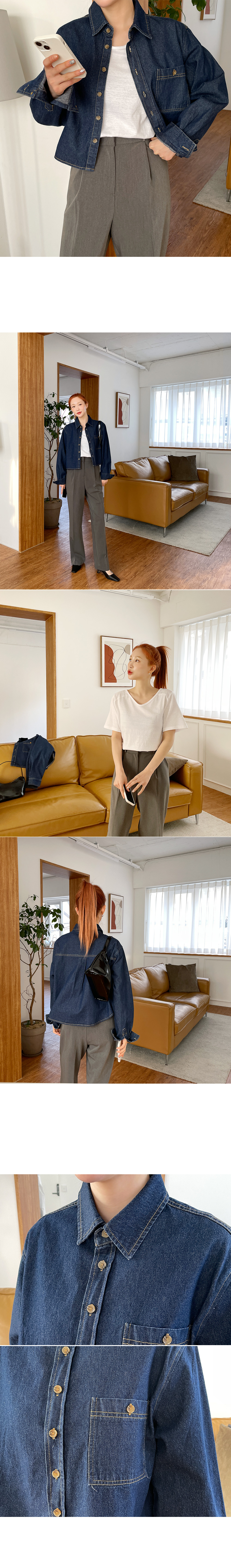gypsophila デニムシャツ Oversized Denim Shirt | gypsohila