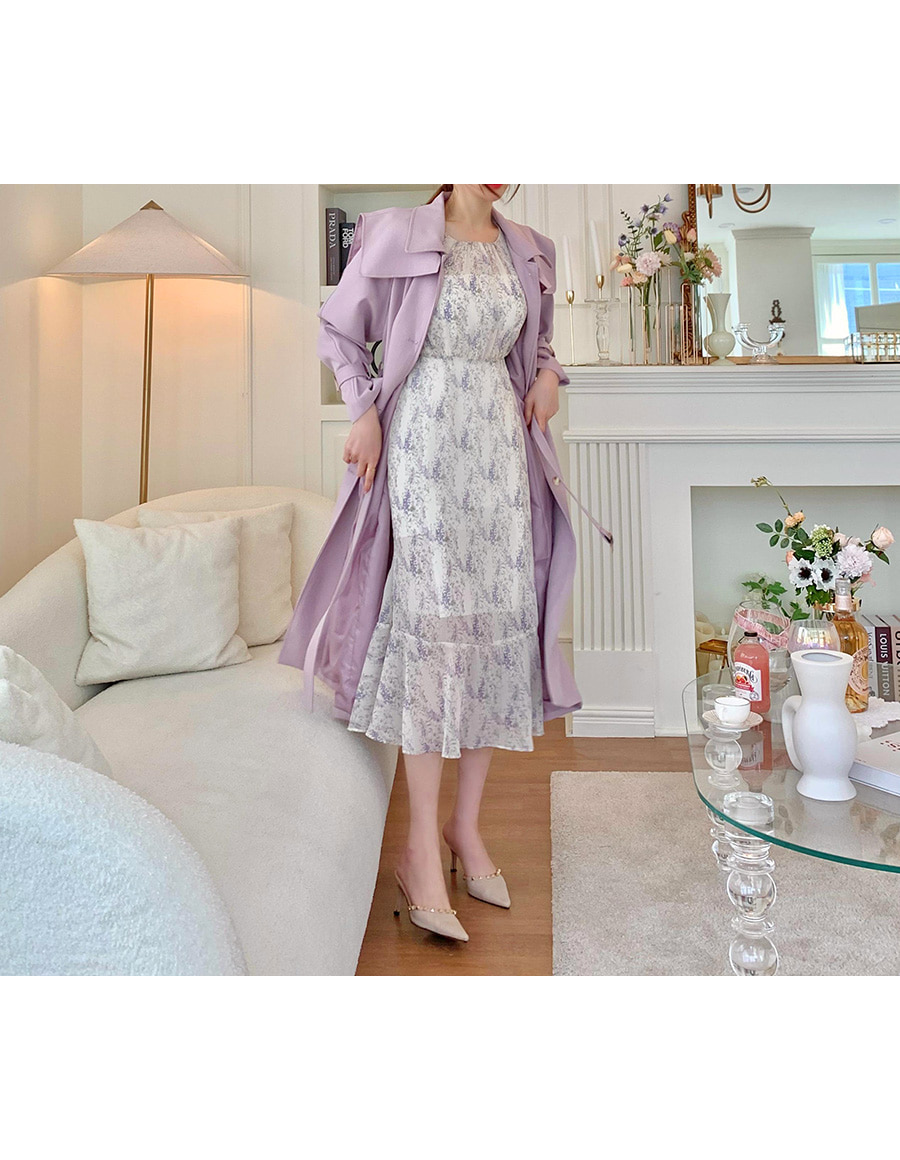 ラベンダーシフォンワンピース | レディースファッション通販 - DHOLIC