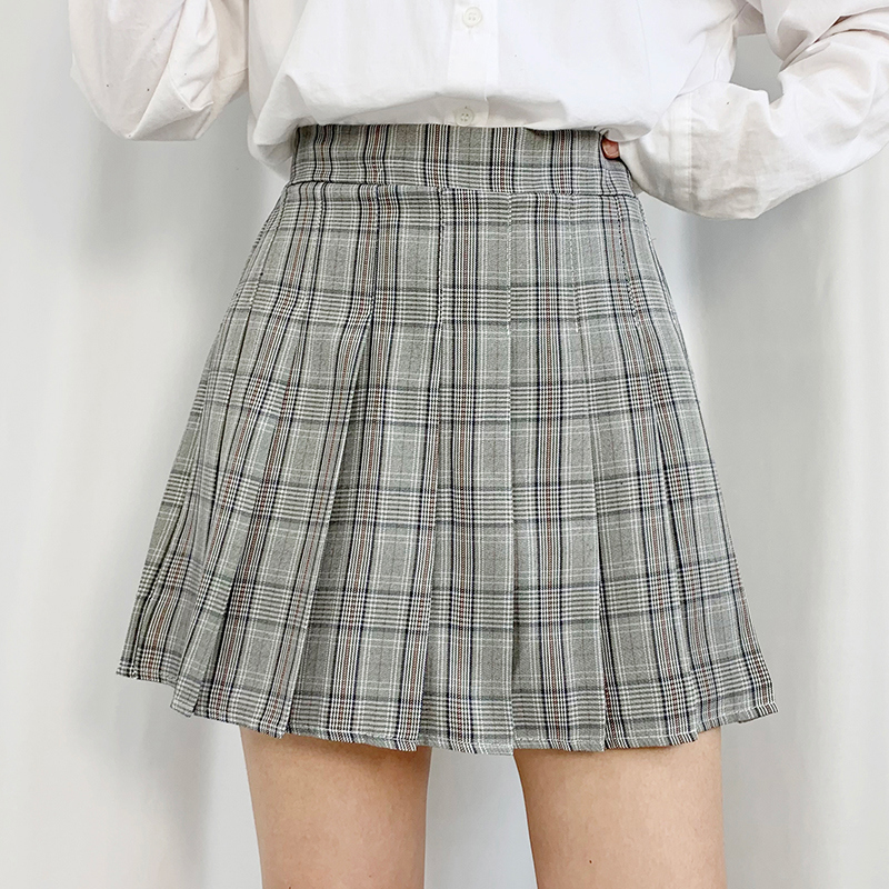 andmary チェックプリーツミニスカート ANDMARY】Coco check pleats skirt