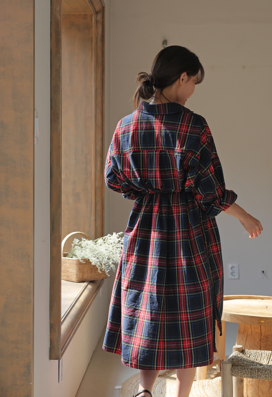 タータンチェックロングシャツ | レディースファッション通販 - DHOLIC