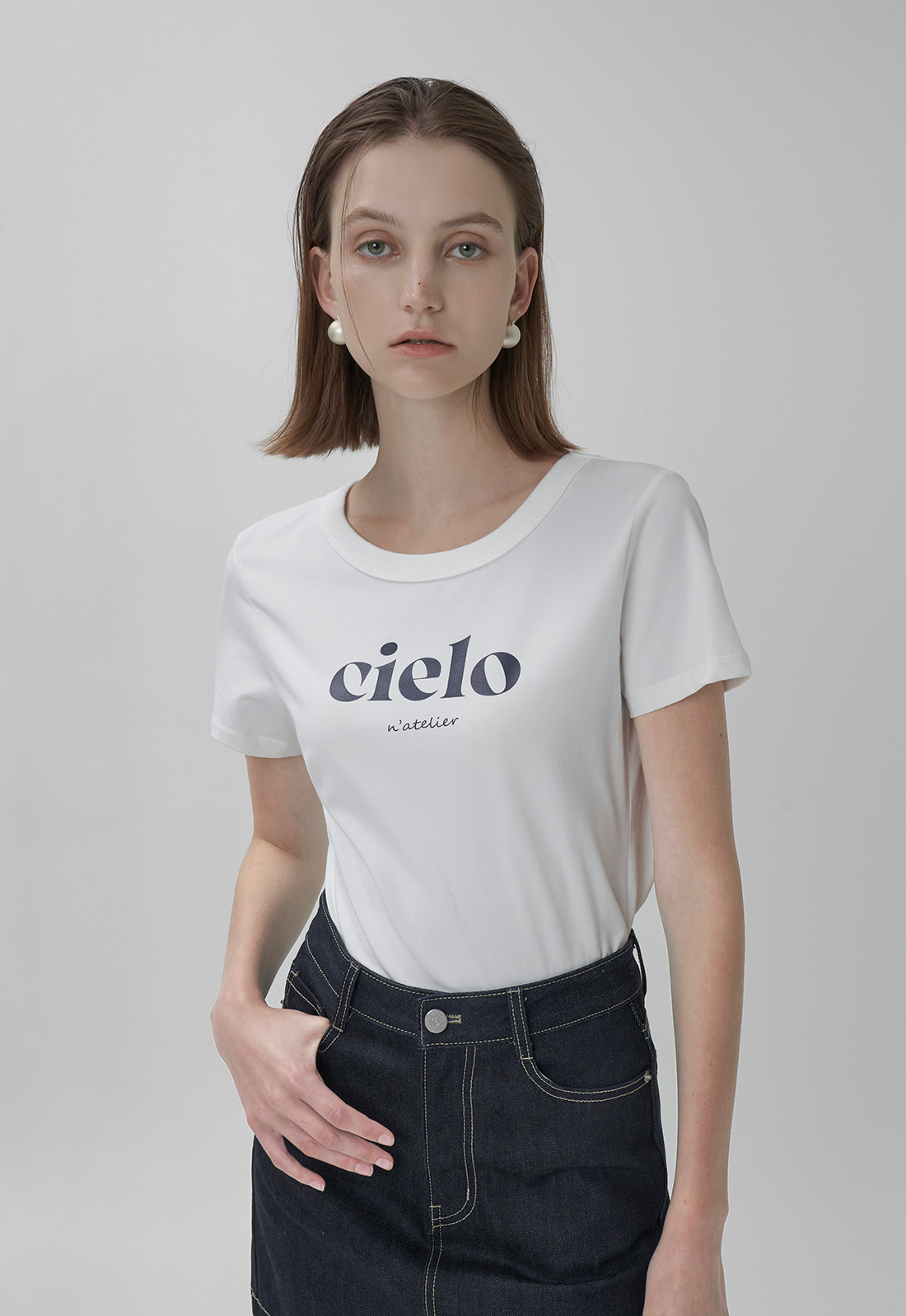 cieloクロップド半袖Tシャツ | レディースファッション通販 - DHOLIC