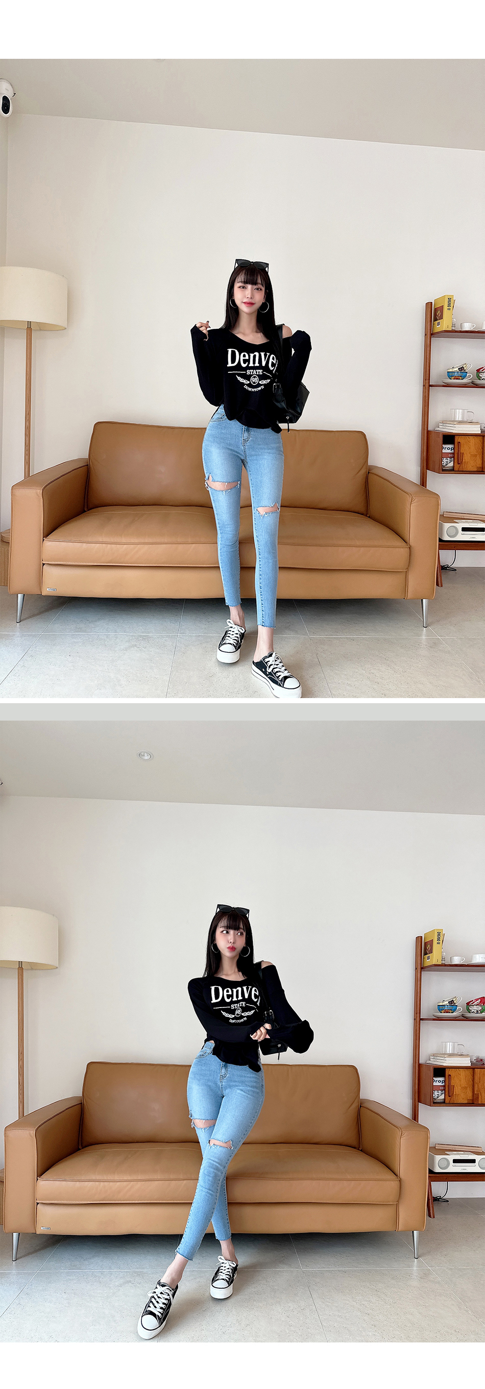 セール】5POKETS BLEACH OUT REPAIR DENIM：ヴィンテージライク