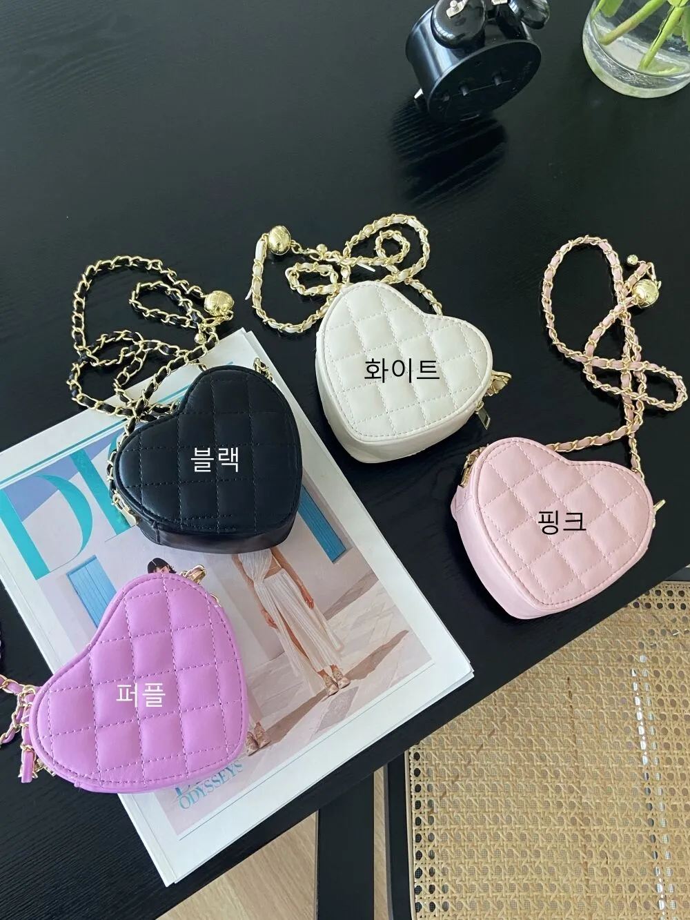 ローズボタンハートショルダーバッグ | レディースファッション通販 peony ピオニー ハート ショルダーバッグ 限定カラー Rose ローズ