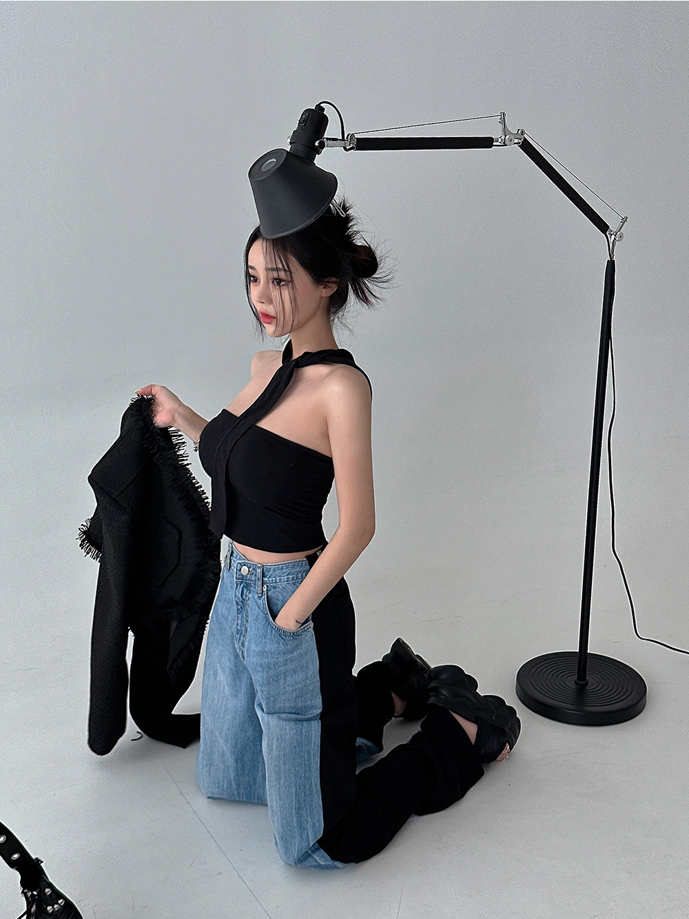 マフラーネックノースリーブ | レディースファッション通販 - DHOLIC