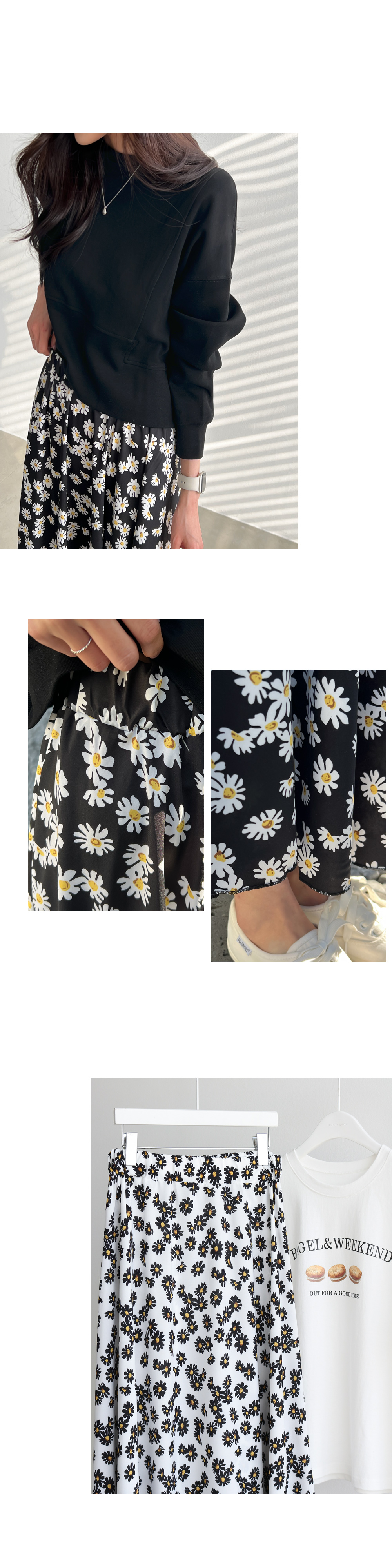 花柄ロングフレアスカート | レディースファッション通販 - DHOLIC