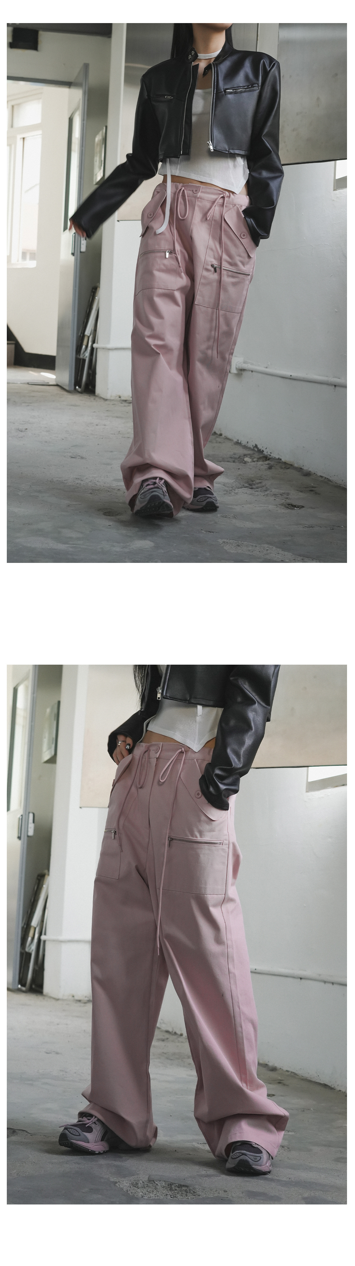 ジッパーポケットワイドパンツ | レディースファッション通販 - DHOLIC