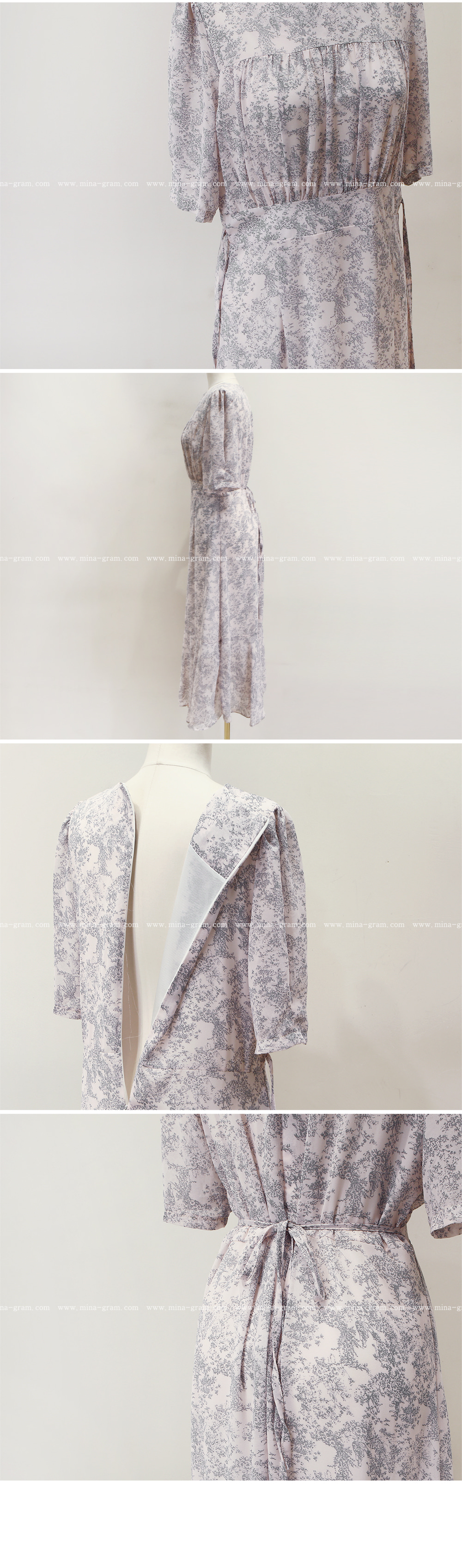 Suitroom(スーツルーム) ★ドットパターンシフォンワンピース しーちゃんコラボ》ドットシフォンオフプリーツワンピース