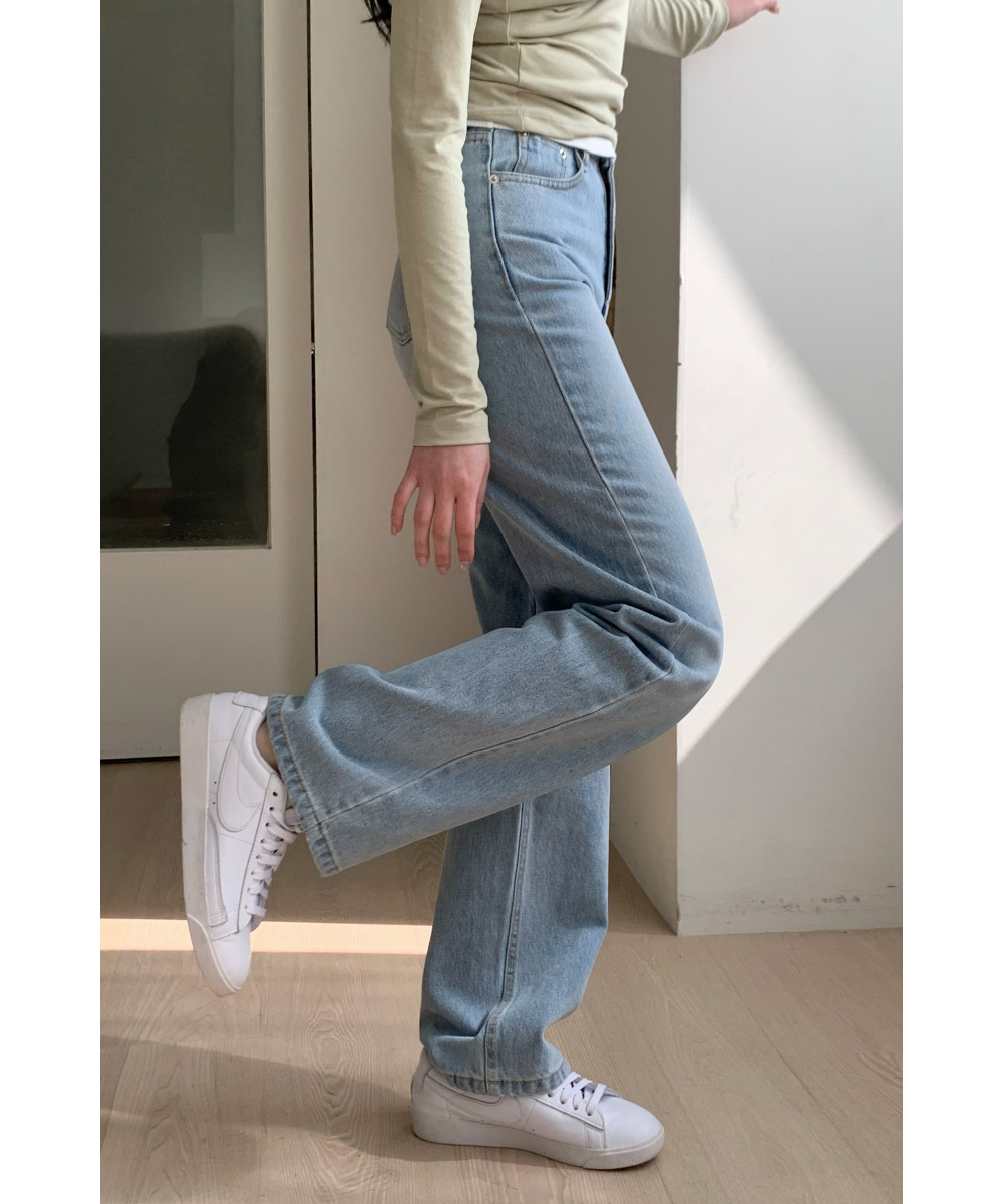 Eco Braided Super High-Rise Wide Leg Jeans デニムパンツ