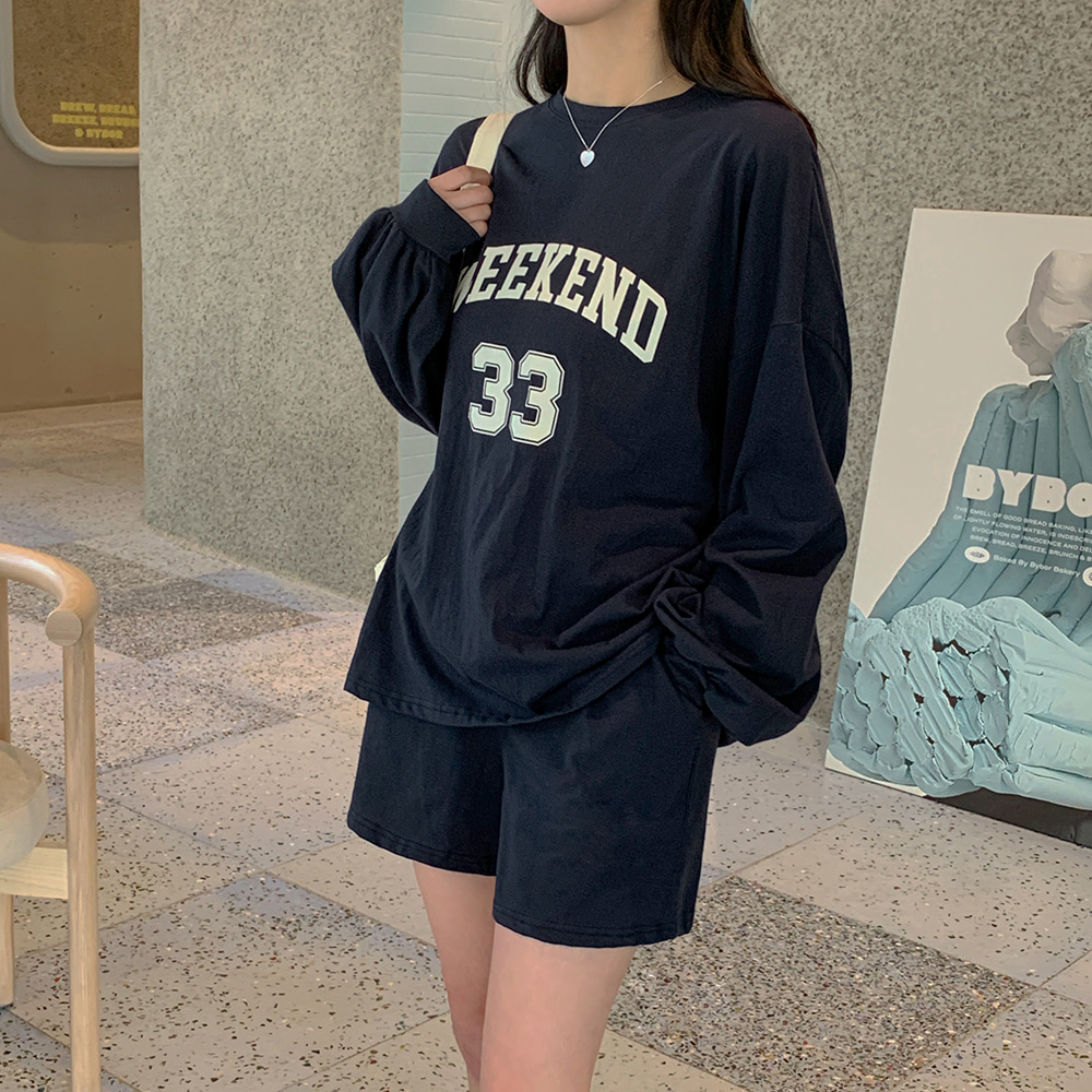 33長袖Tシャツ&ショートパンツSET | レディースファッション通販 - DHOLIC