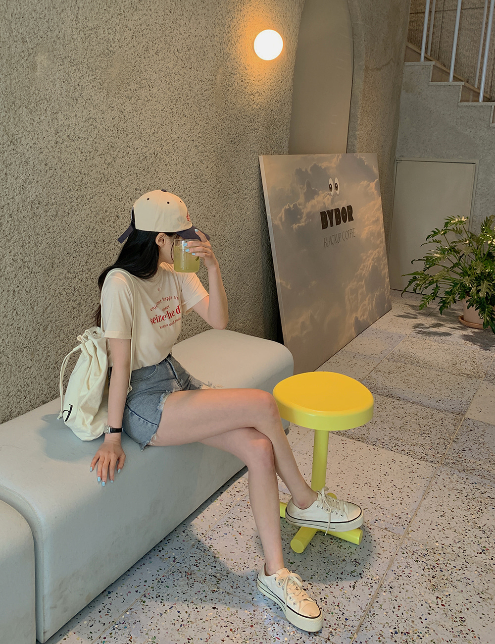 SN006 DIADORA 半袖Tシャツ ブラック レディース L ポス