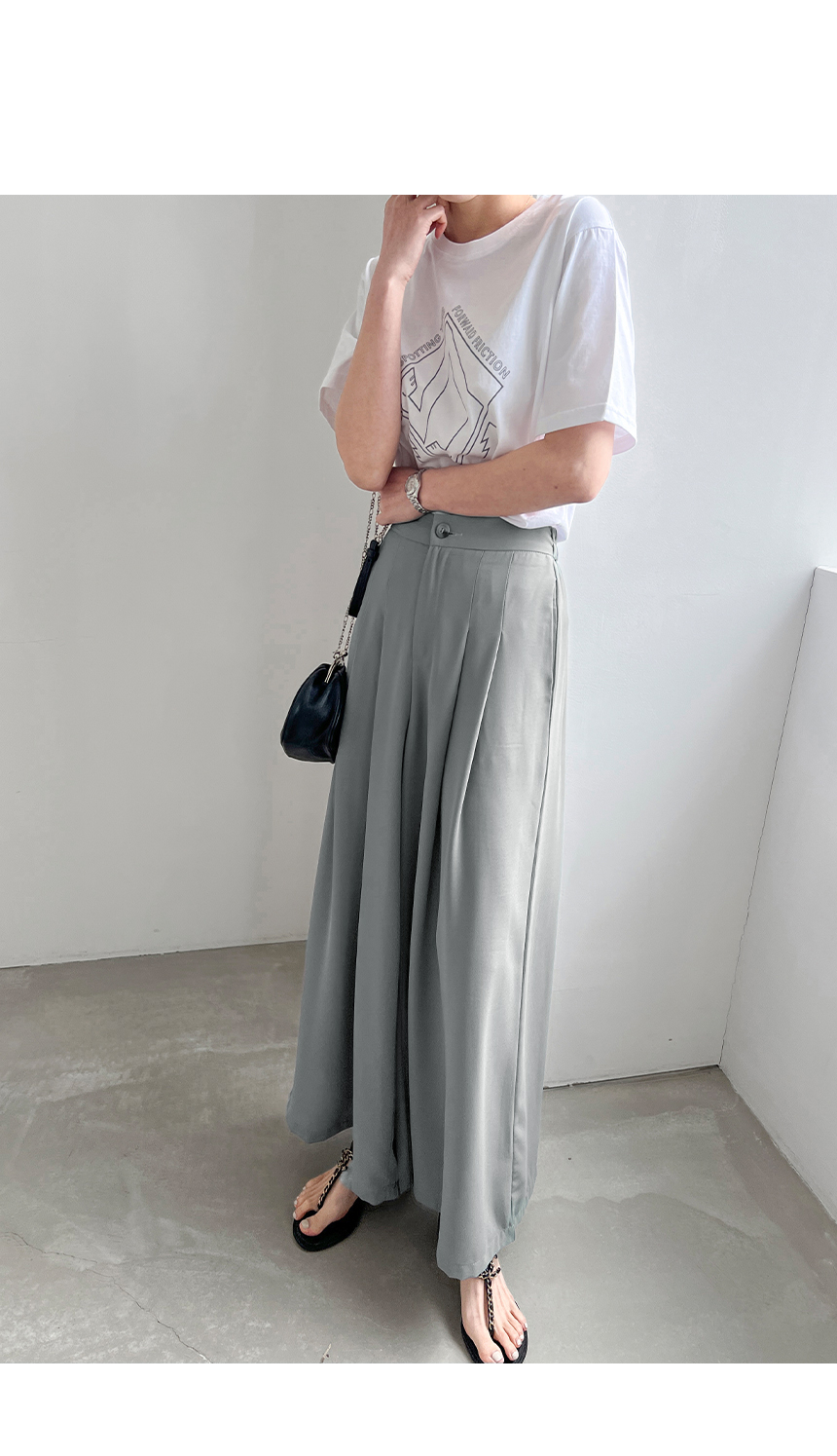 ツータックワイドフレアパンツ | レディースファッション通販 - DHOLIC