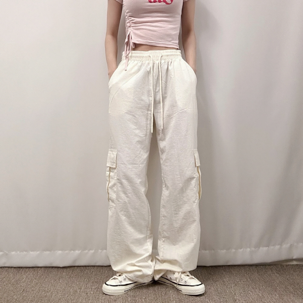ドロストカーゴワイドパンツ | レディースファッション通販 - DHOLIC