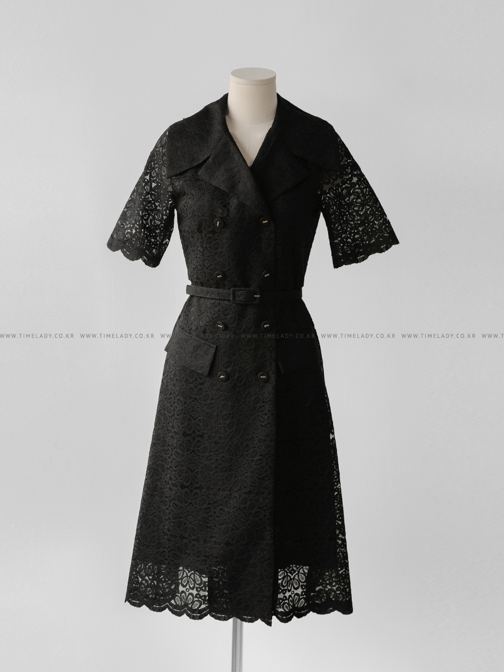 新品タグ付き♡ブルマリン レースワンピース 38 リボン 23.8万 レースロングワンピース[品番：RJTW0002127]｜ROJITA（ロジータ
