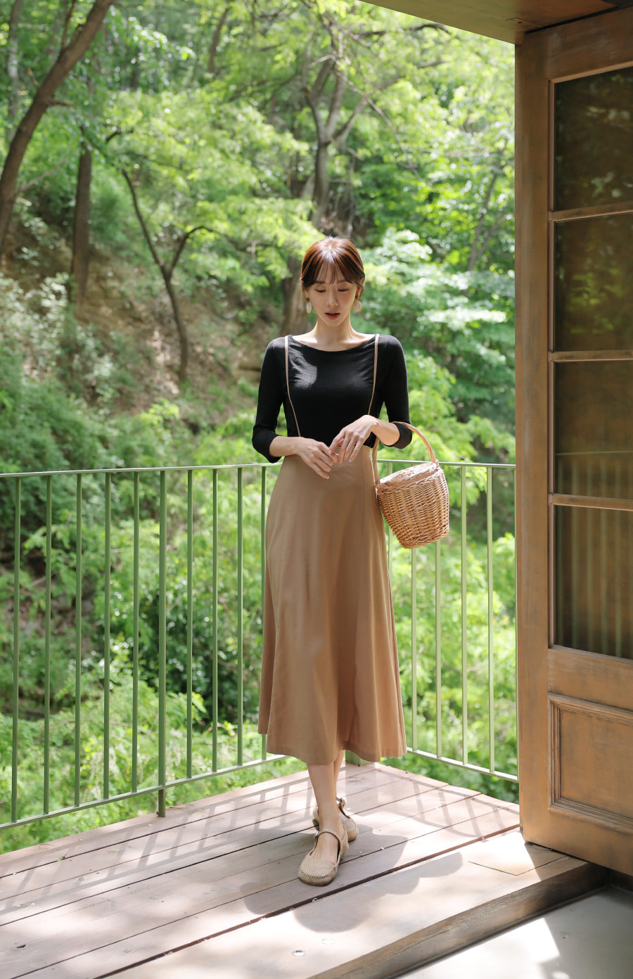 oll kyoto メッシュサスペンダースカート ブラウン oll kyoto メッシュサスペンダースカート ブラウン - メルカリ