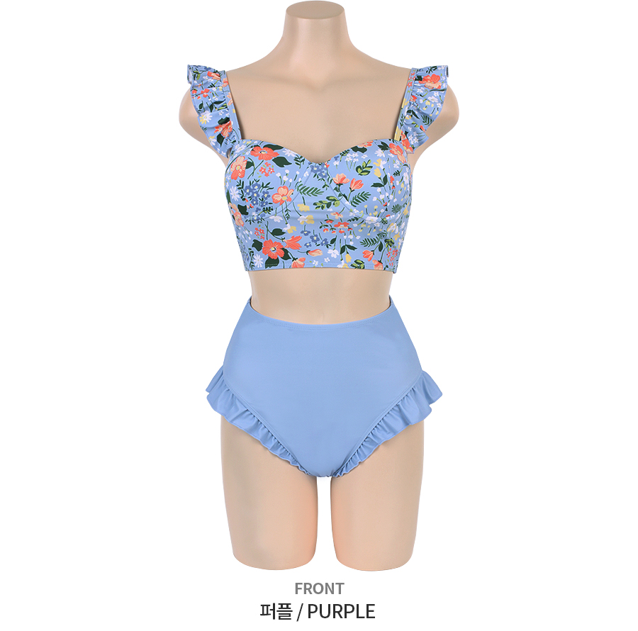 【Vikini Vender】モアナフリルハイウエストビキニ Vikini Vender】モアナフリルハイウエストビキニ (Vikini Vender