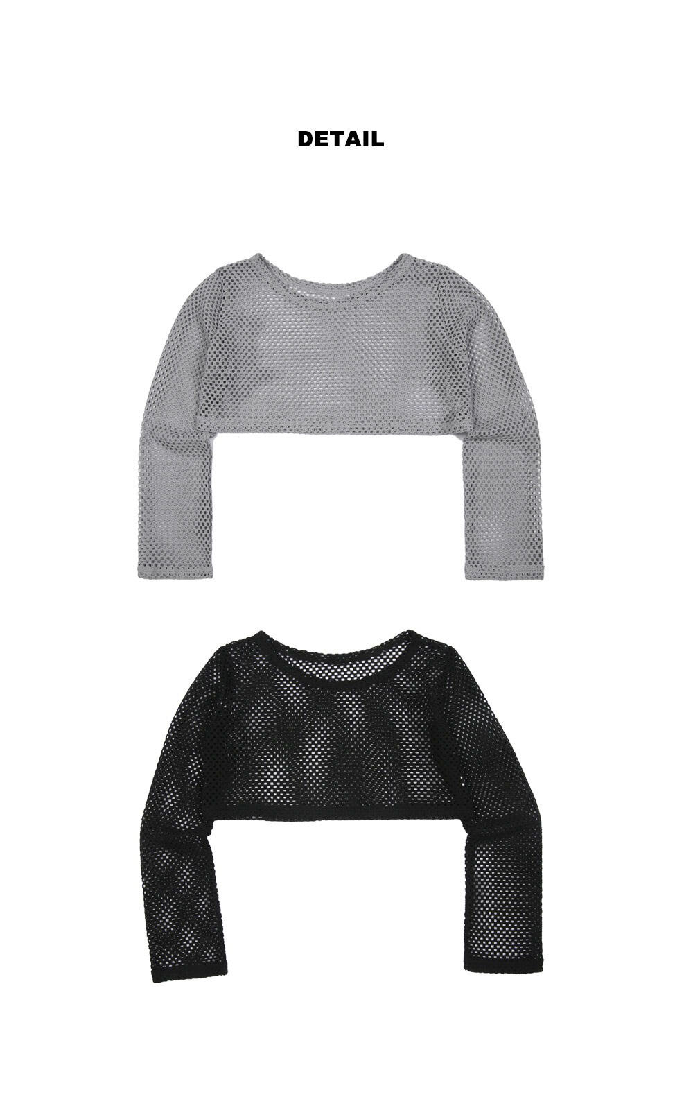 tシャツ ドライメッシュクロップドTシャツ レディース メッシュクロップド長袖Tシャツ | レディースファッション通販