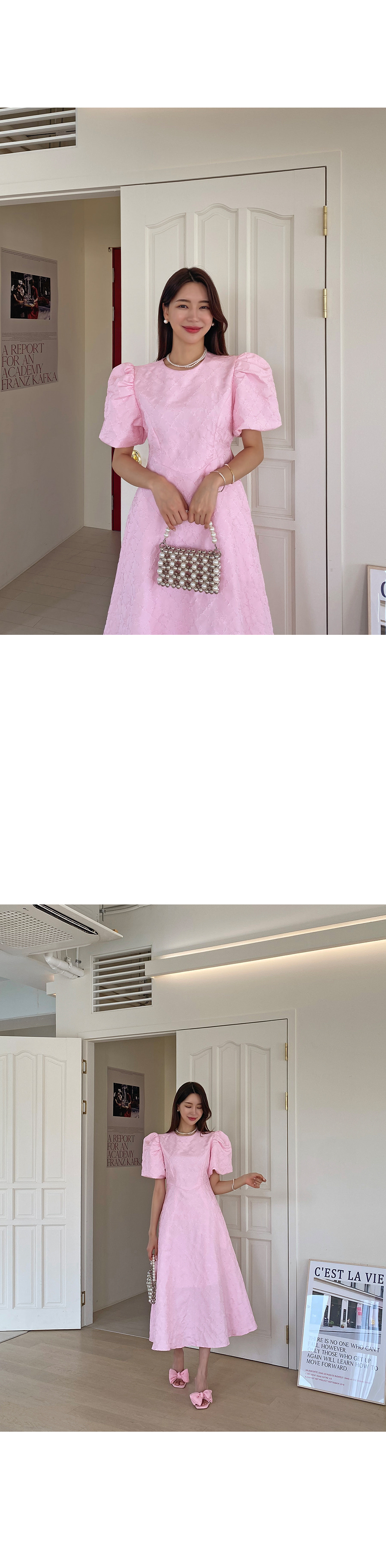 リンカブル・バルーンスリーブワンピース（ピンク） UNITED ARROWS（ユナイテッドアローズ）の「UPCS バルーン