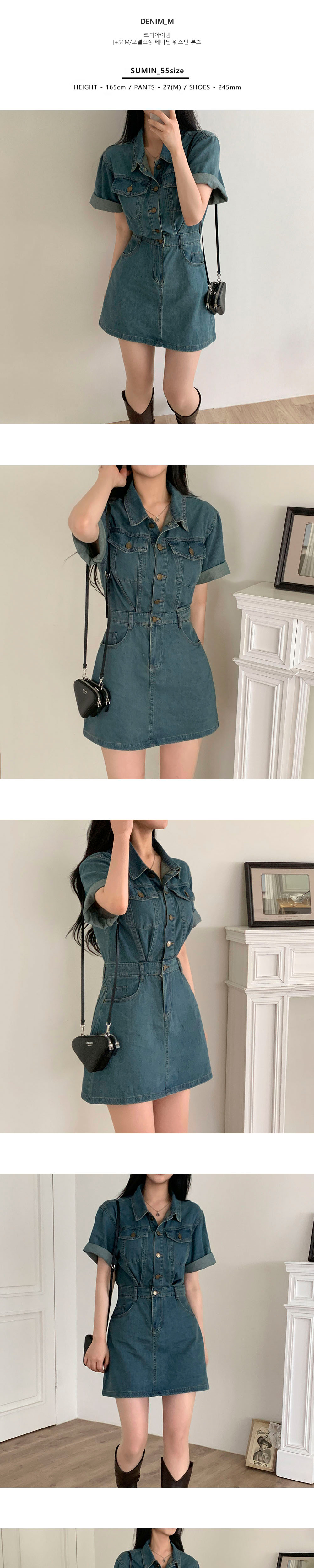 CHANEL 半袖デニムミニワンピース 36 Chanel Short Sleeve Denim Dress Indigo E97 #36 XX90618 | eBay