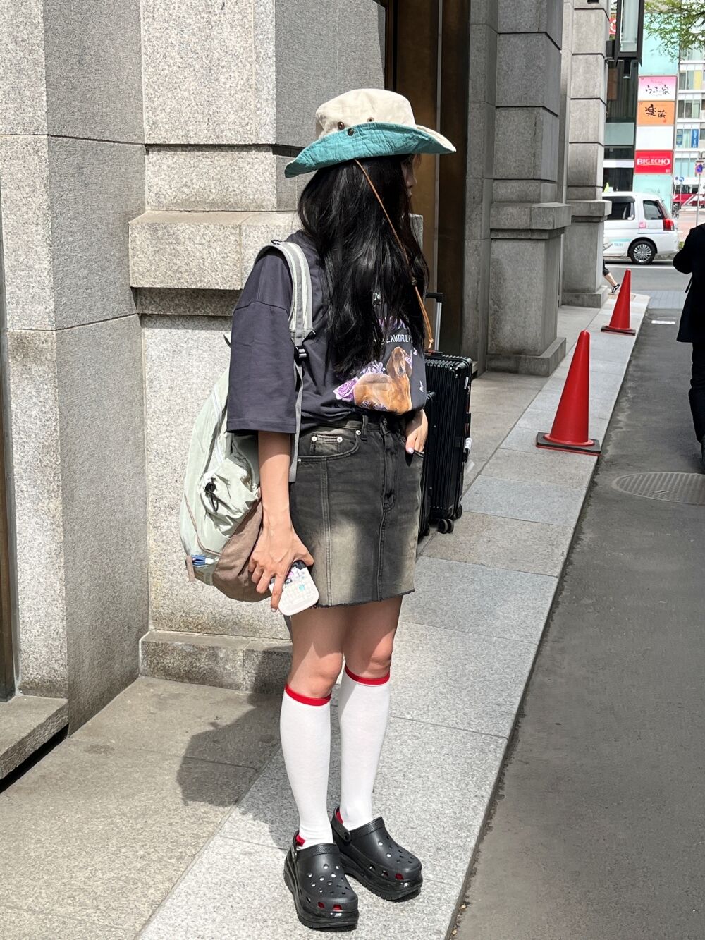 y2kフレイドヘムデニムスカート | レディースファッション通販