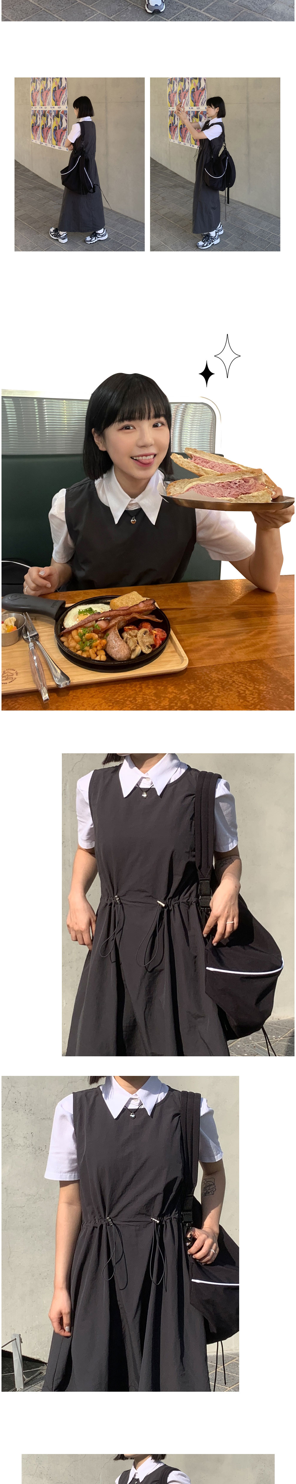 ドロストノースリーブワンピース | レディースファッション通販