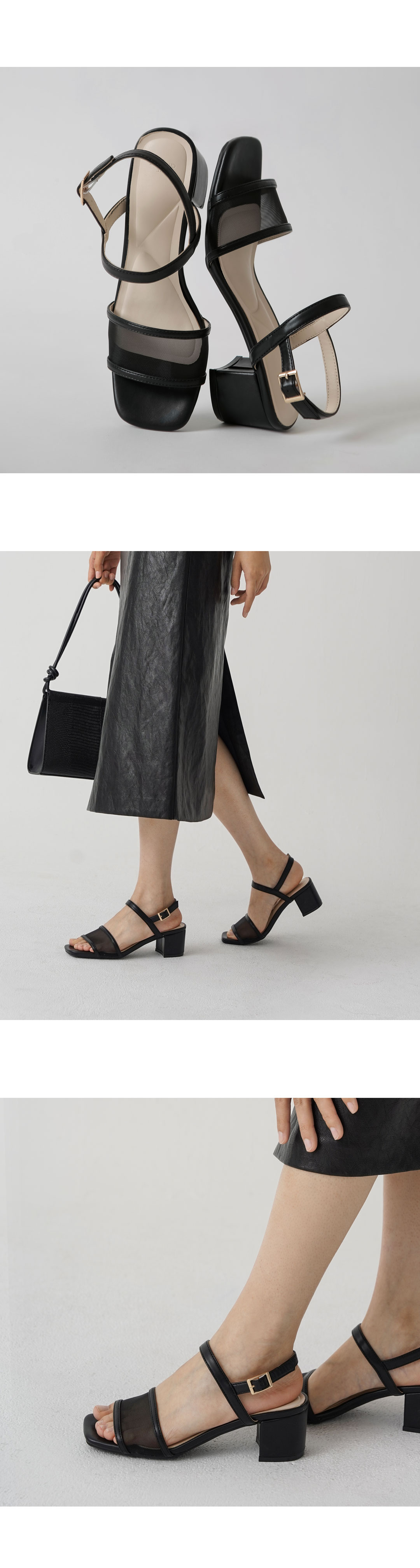 CHARLES ＆ KEITH サンダル ストラッピージオメトリック