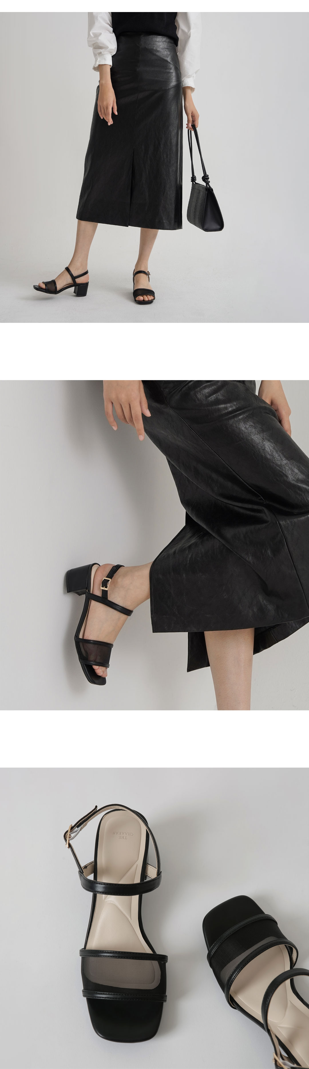 CHARLES ＆ KEITH サンダル ストラッピージオメトリック