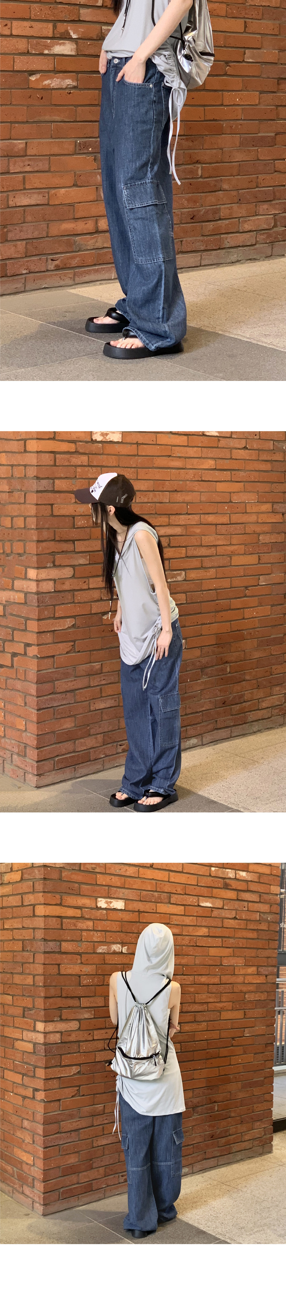 カーゴデニムパンツ | レディースファッション通販 - DHOLIC