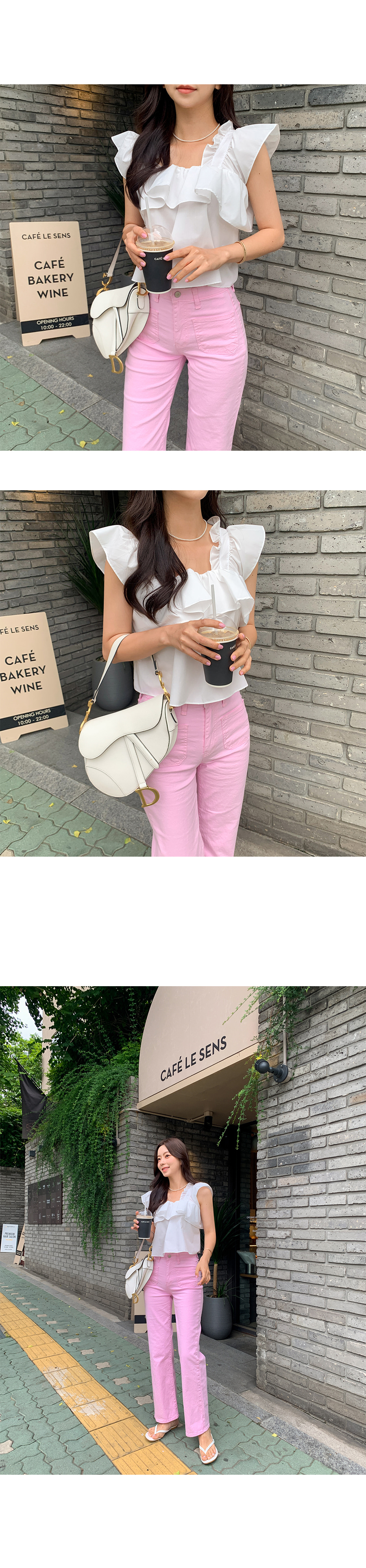 関送込【RICK OWENS】ストレート パンツ ハイウエスト ピンク DRKSHDW By RICK OWENS | Pink Women's Casual Pants | YOOX