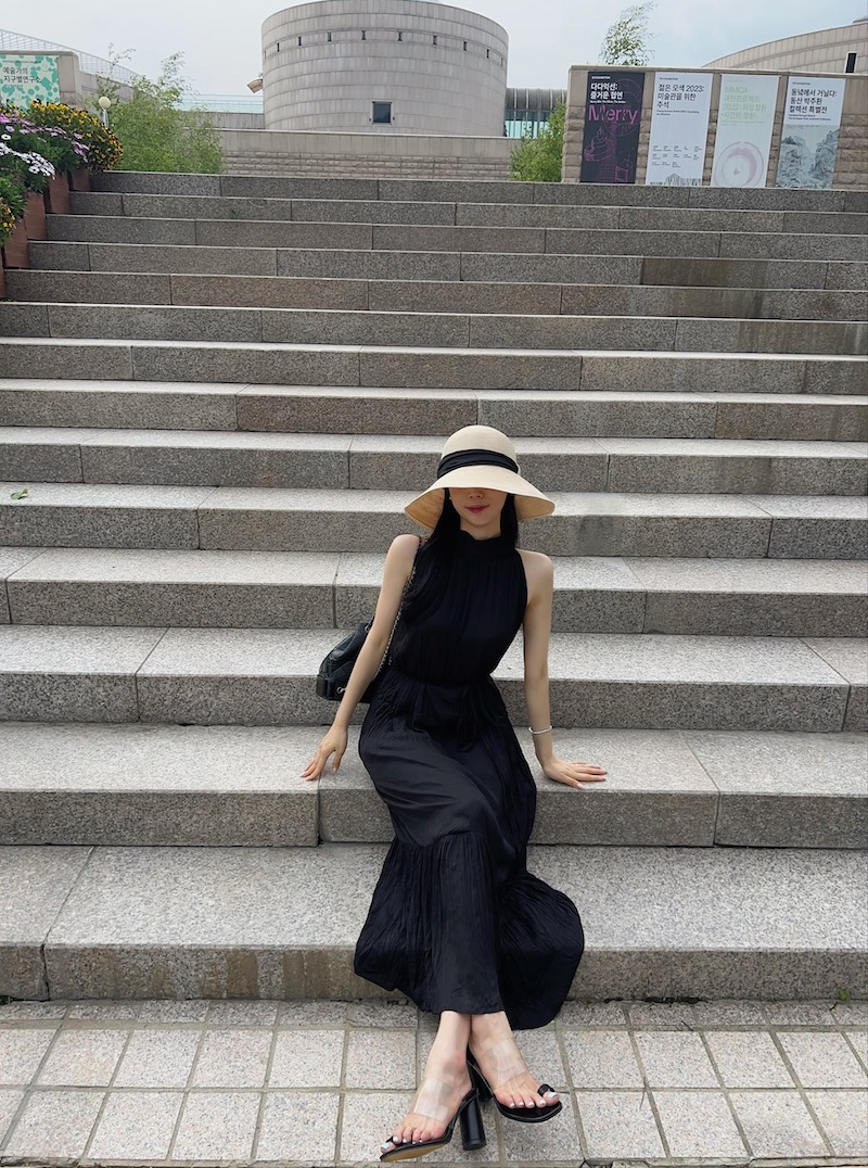 CHICWISH☆バック空きホルターネックワンピース☆ バックリボン CHICWISH☆バック空きホルターネックワンピース☆ バックリボン