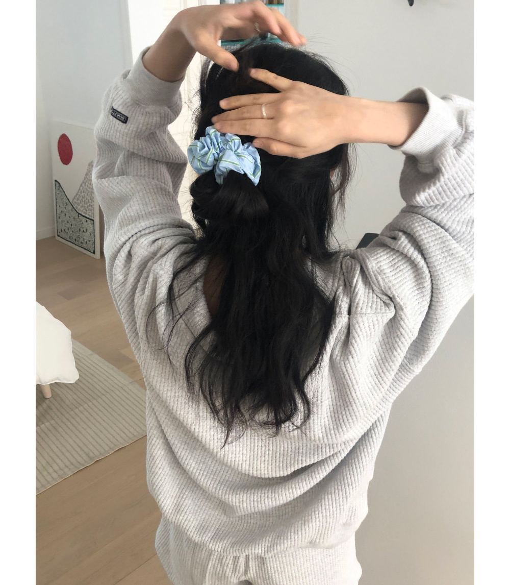 ダークグレー ストライプ シュシュ ストライプシュシュ | ファッション通販サイト NUGU