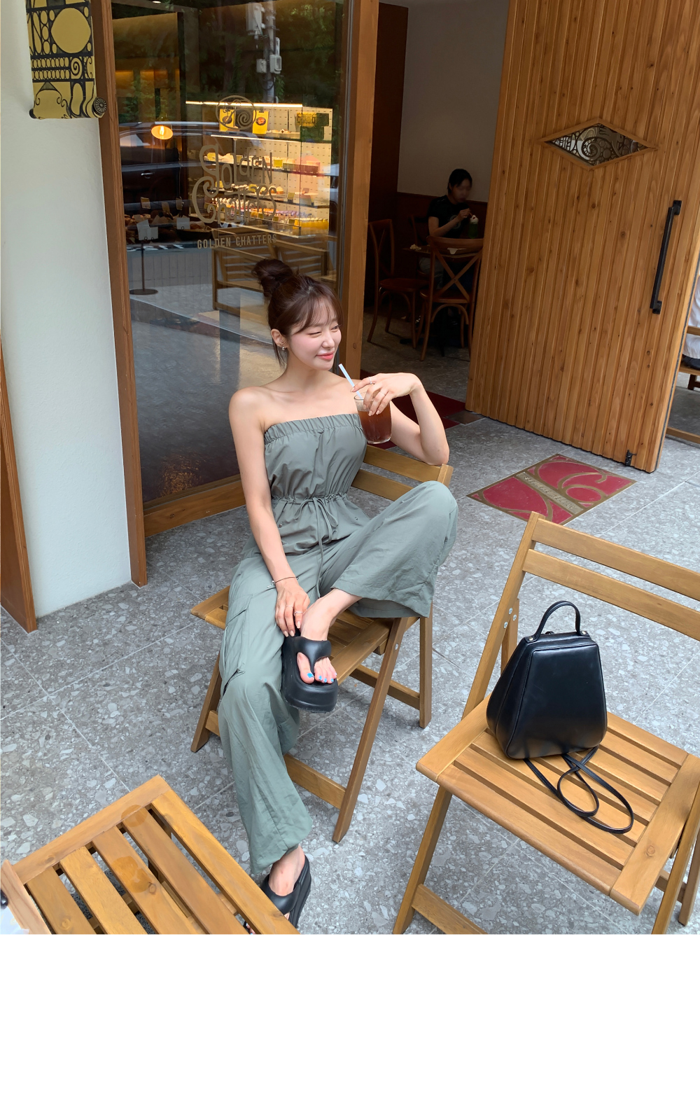 ドロストチューブトップオールインワン | レディースファッション通販