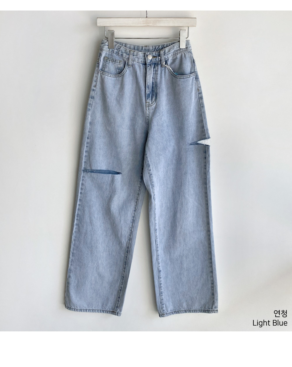 高身長向けサマーカットワイドデニムパンツ | レディース